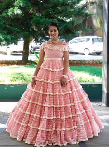 Layered gown
